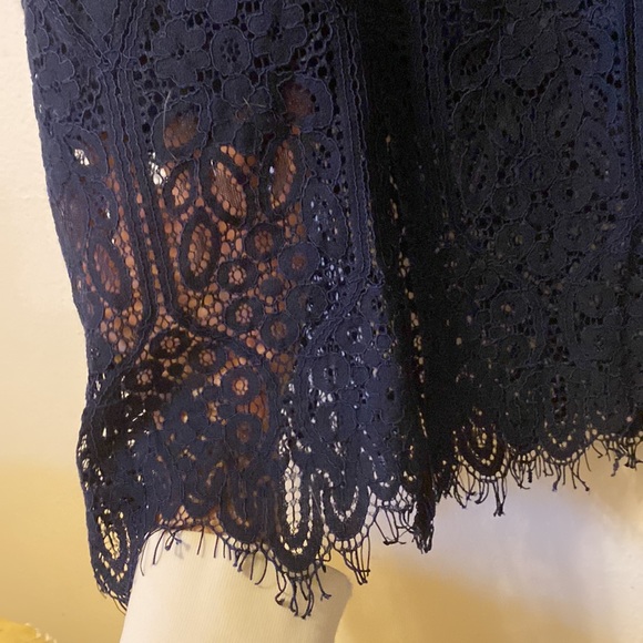 Lulus navy blue lacy dress - Picture 5 of 8